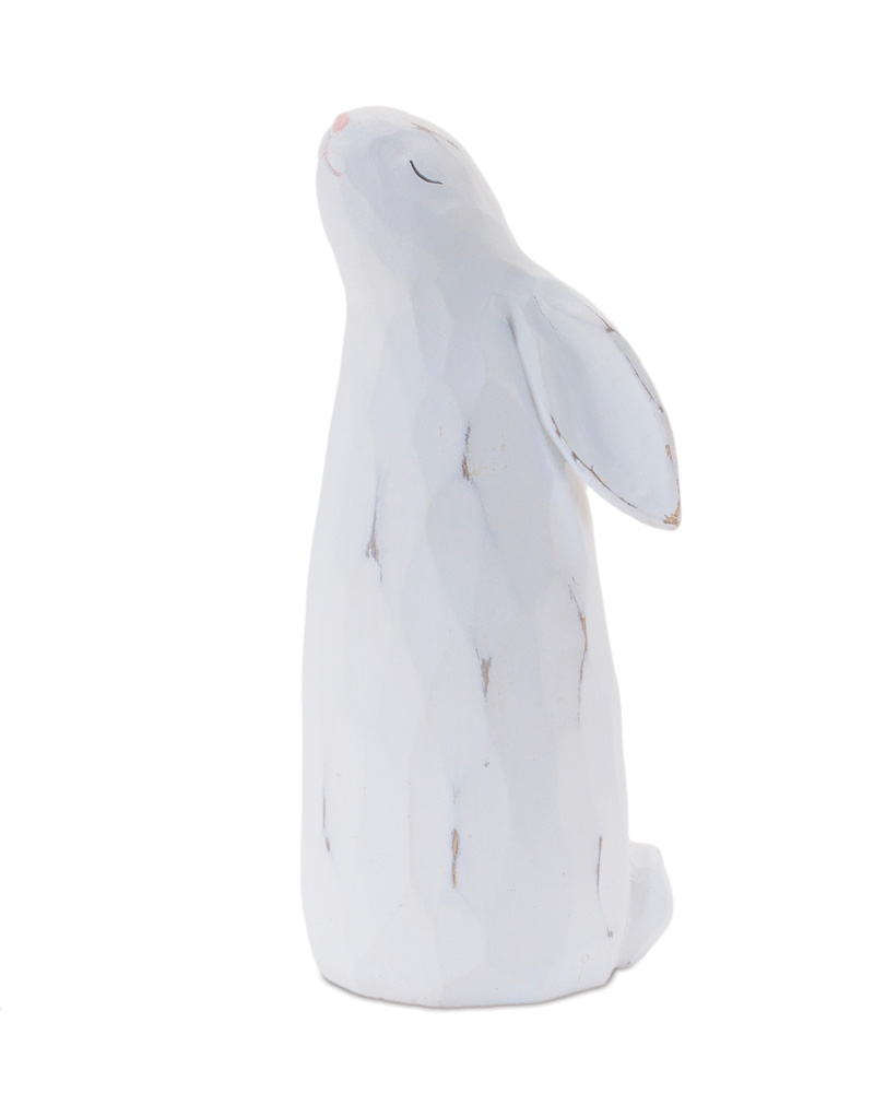 Bunny White Resin 8"