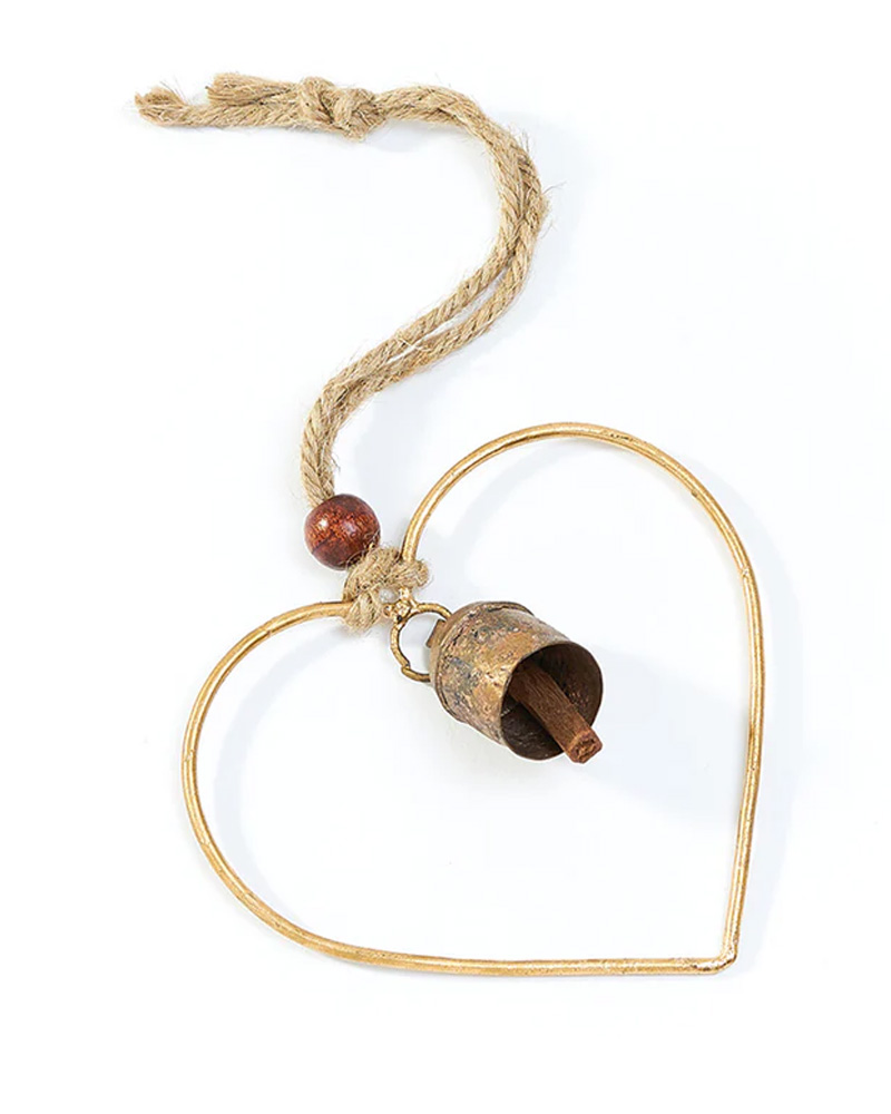 Windchime Heart Bell 6"
