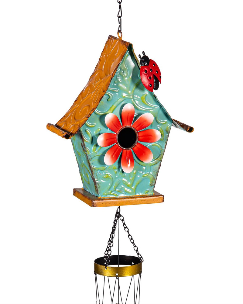 Windchime Birdhouse 34\"
