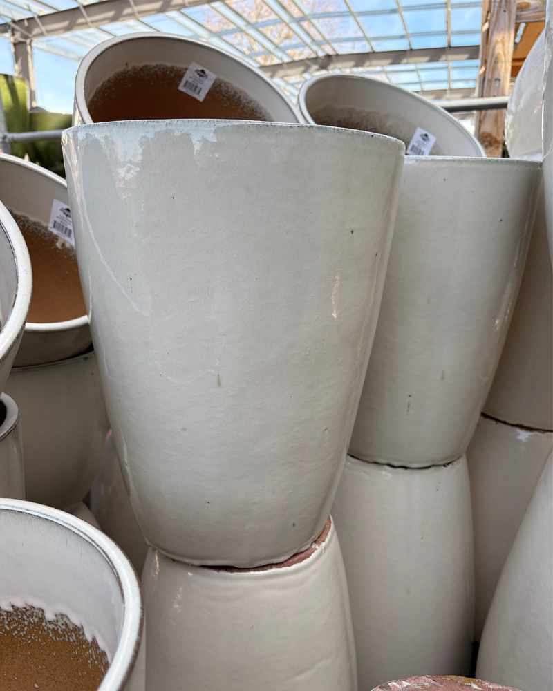 Tall Standard Pot Ivory 12"