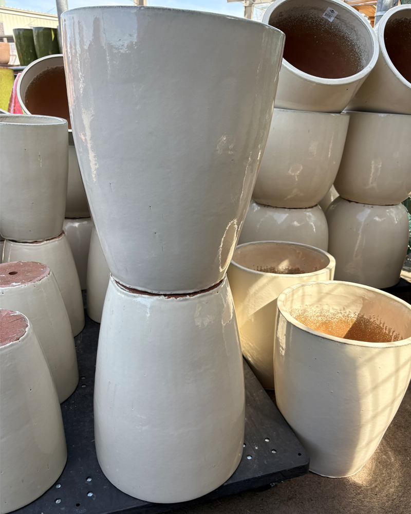 Tall Standard Pot Ivory 16"