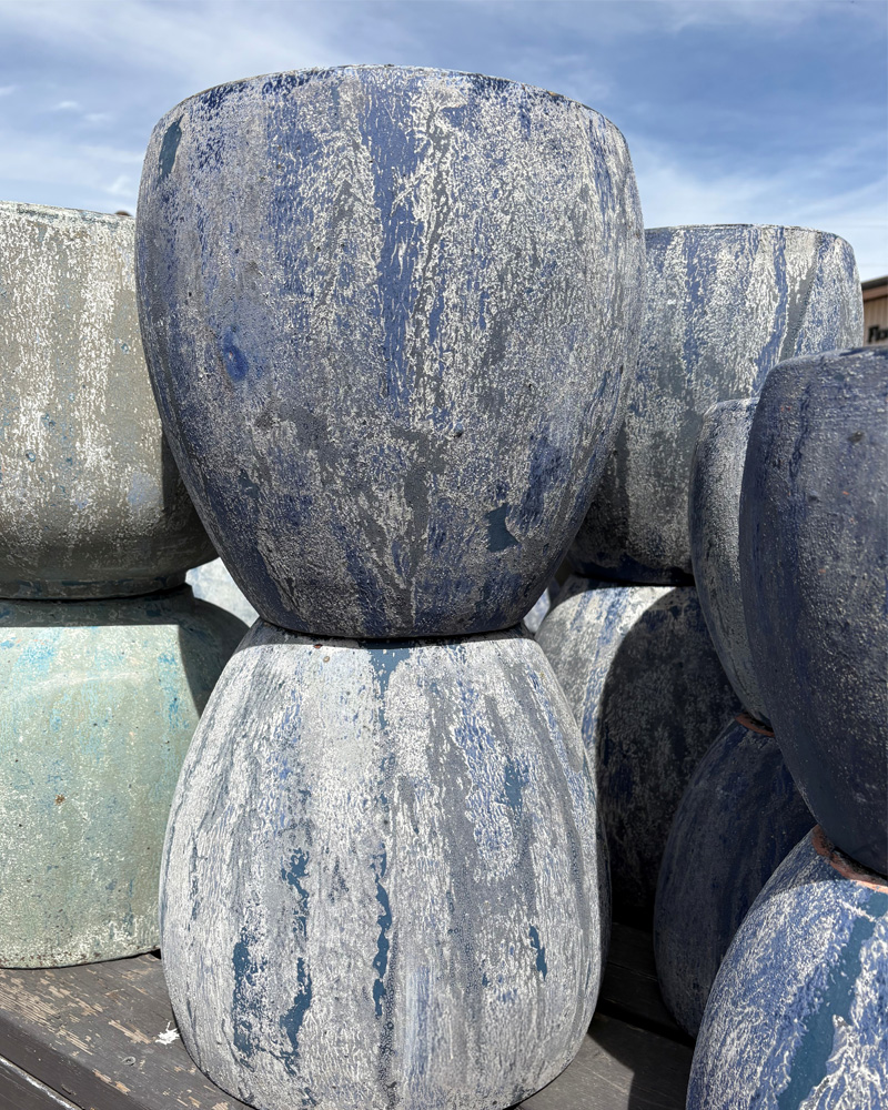 Kalena Pot Splash Blue 14.25"