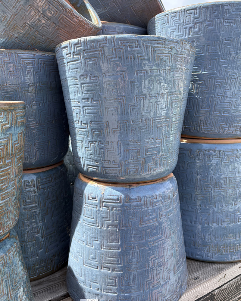 Coffee Pot Rustic Indigo 11.5"