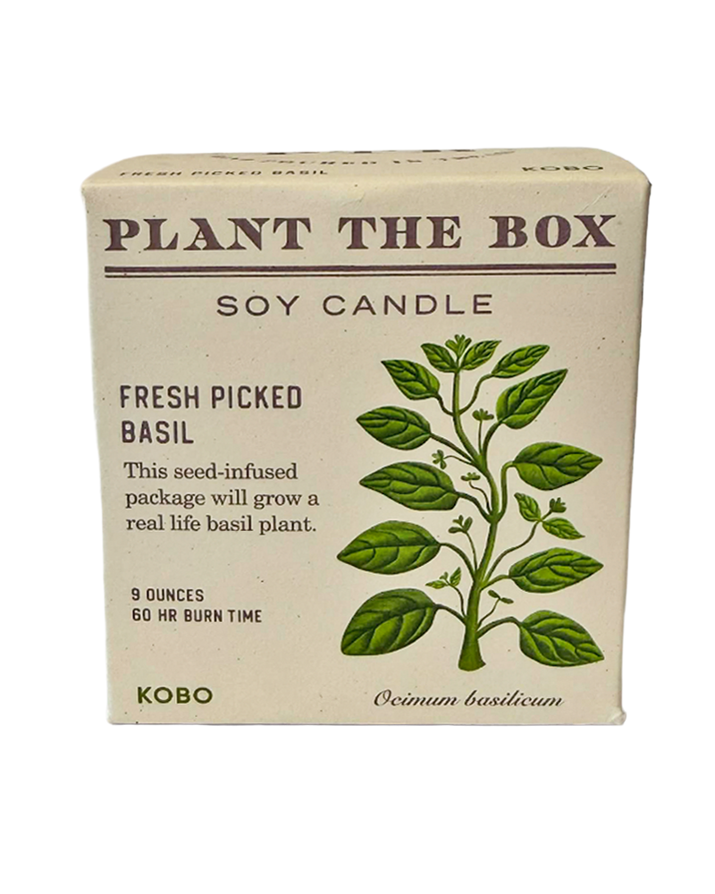 Candle Fresh Basil Plant the Box