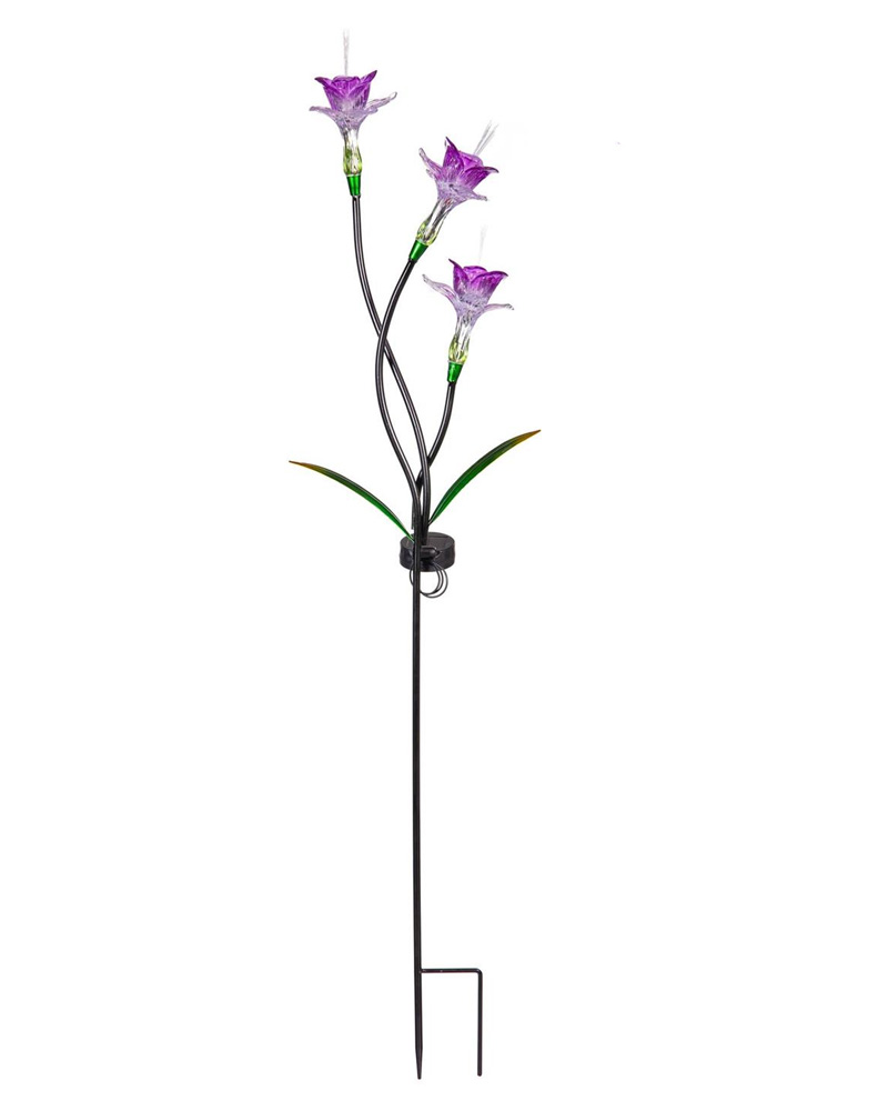 Solar Stake Optical Lily 42"