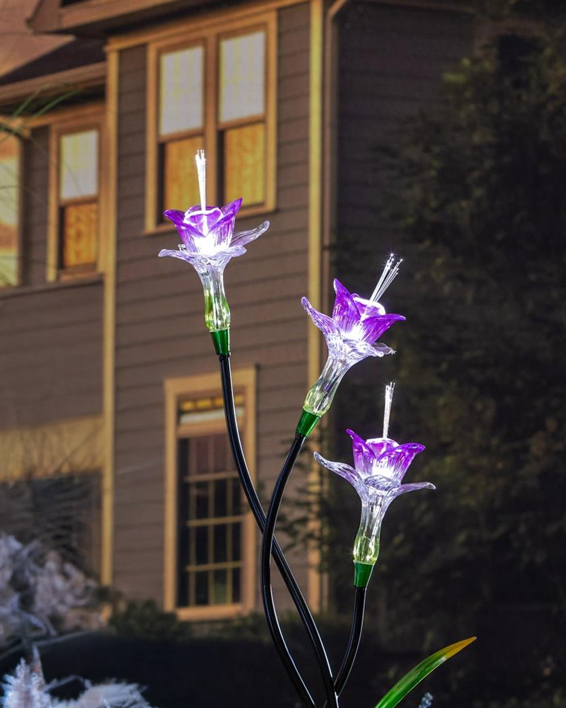 Solar Stake Optical Lily 42\"