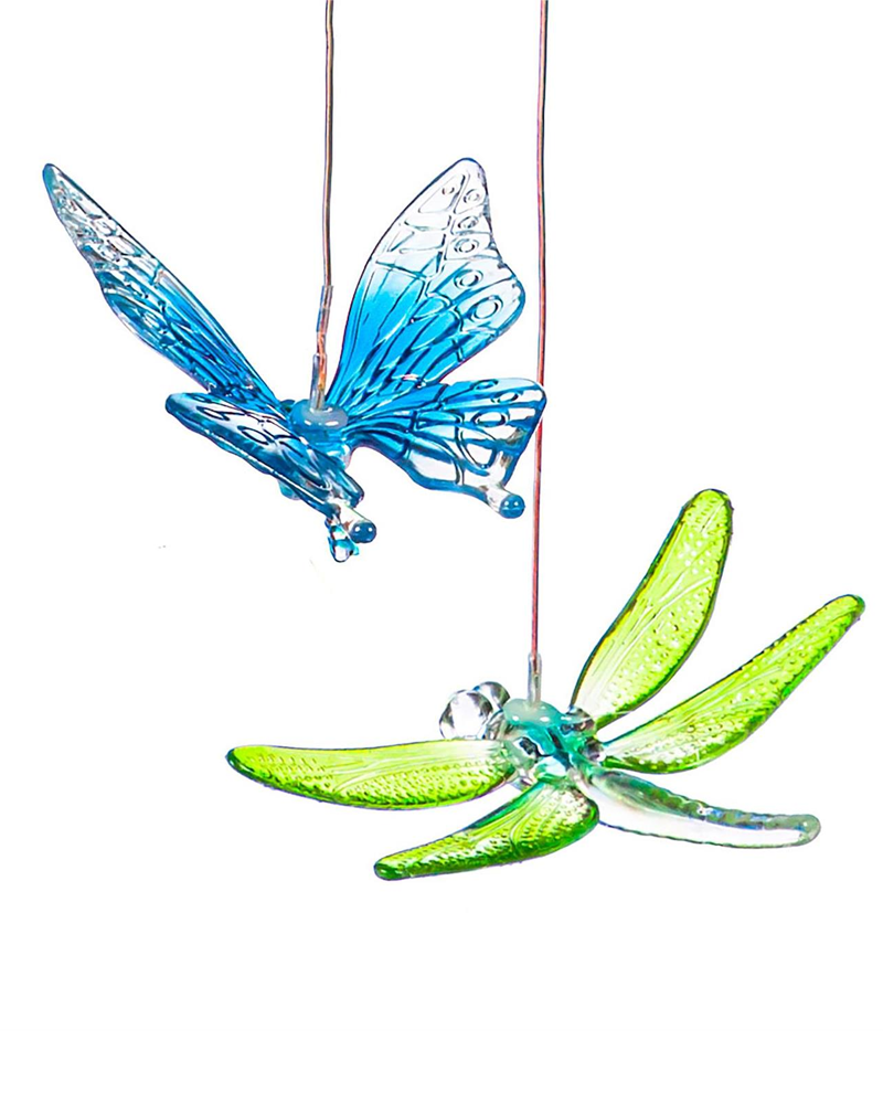 Solar Mobile Color Changing Butterflies 26\"