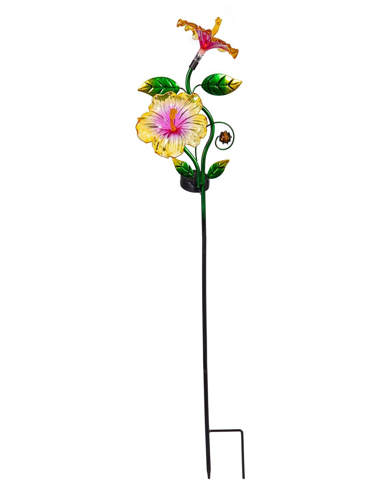 Solar Stake Hibiscus 36"