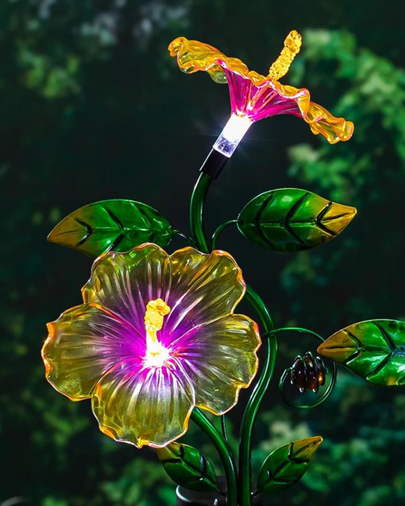 Solar Stake Hibiscus 36\"