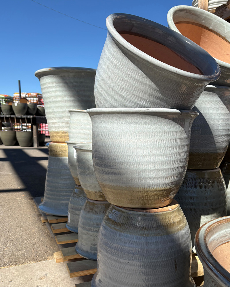 Magnolia Pot Grey Meadow 12"