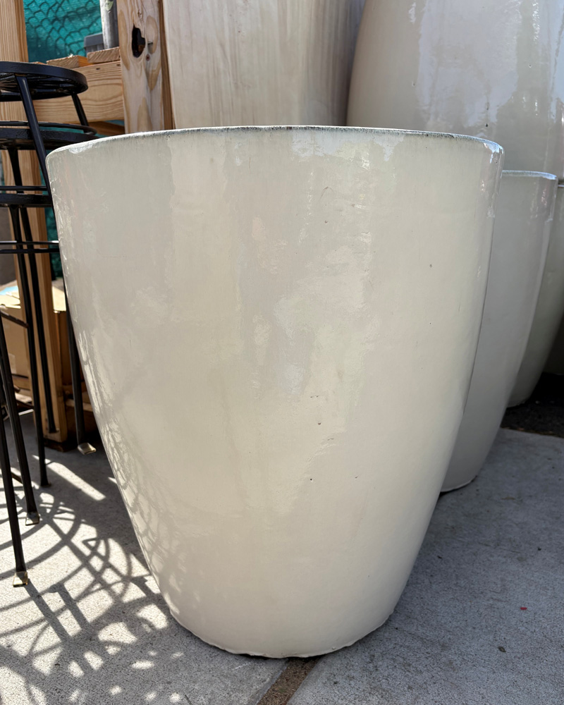 Tall Standard Pot Ivory 20"