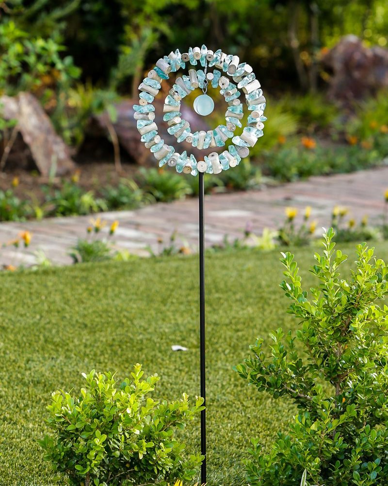 Stake Glass Double Ring 48"