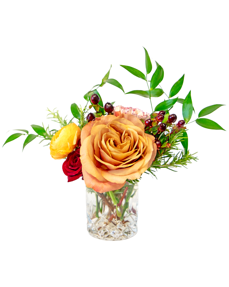 Whiskey Rose Father's Day Floral Arrangement