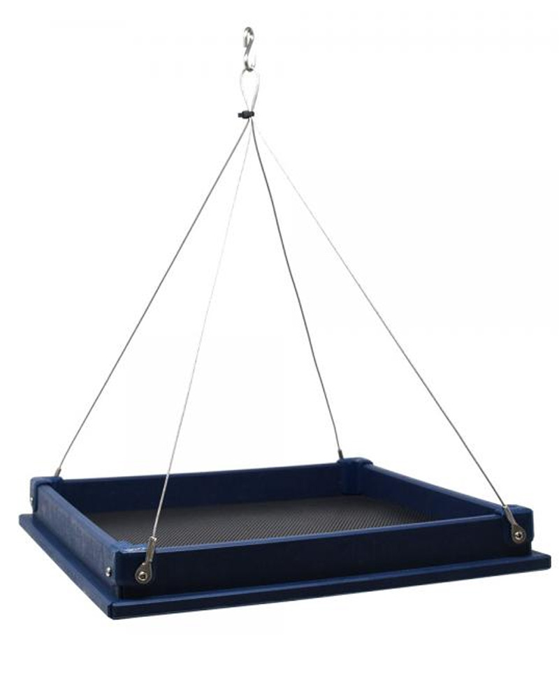 Hanging Tray Feeder Large Blue