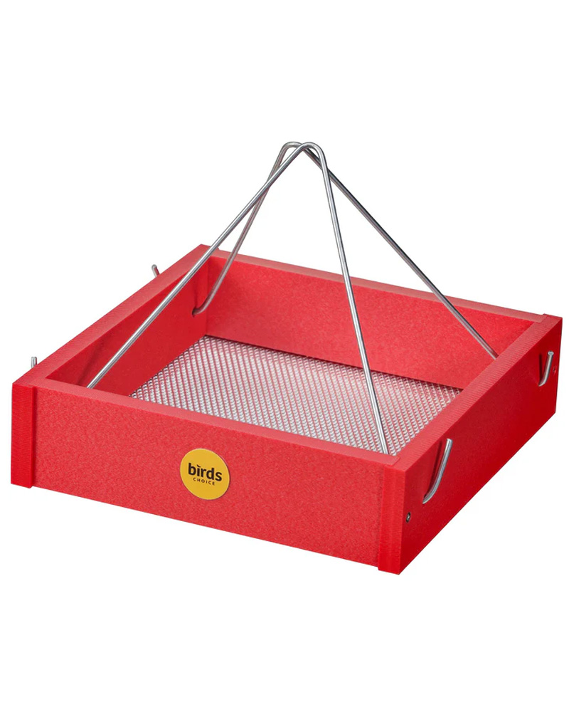 Hanging Tray Feeder Red