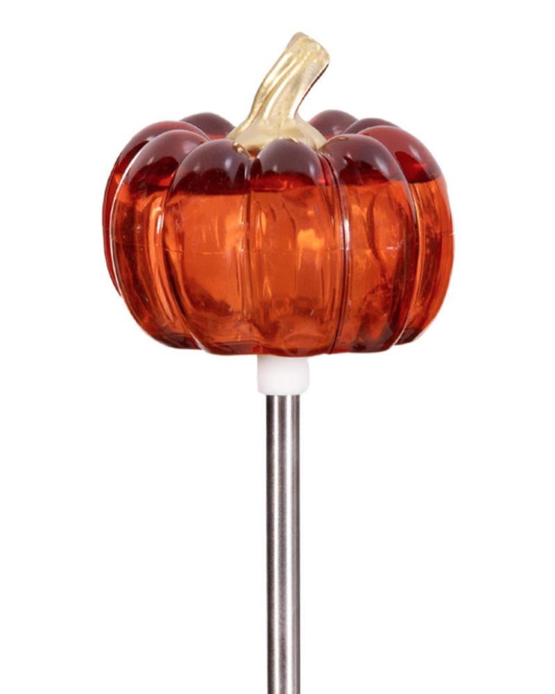 Solar Pumpkin Stake 24\"