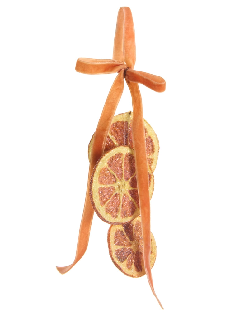Iced Orange Slices Ornament 5.5"