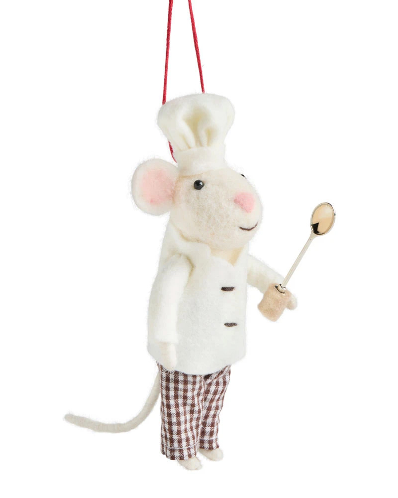 Chef Asiago Mouse Ornament 5"