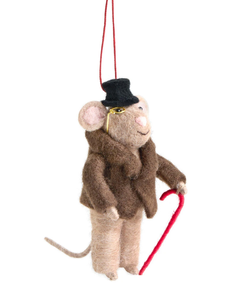 Mayor Fondue Mouse Ornament 5"