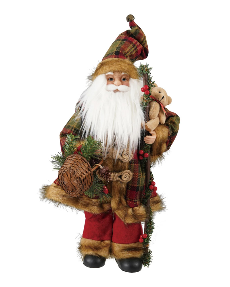 Plaid Santa 18"
