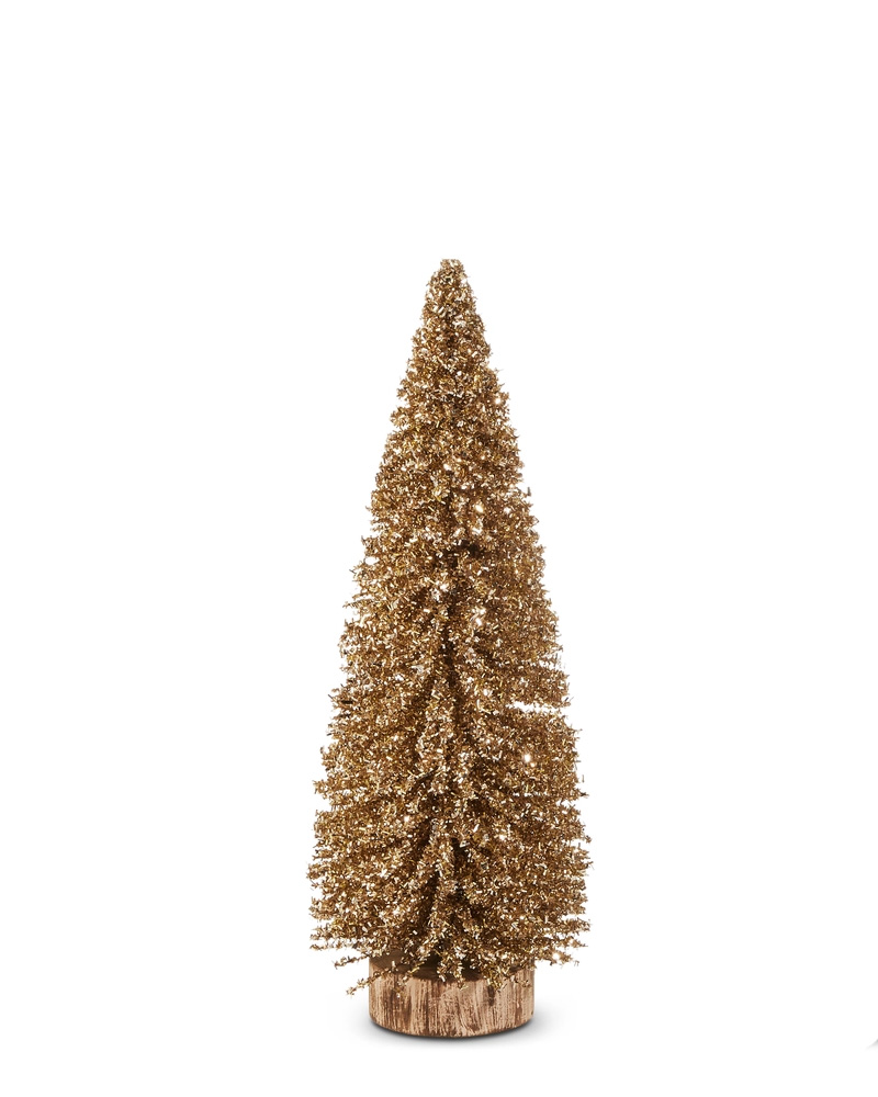 Gold Glittered Tree 15"
