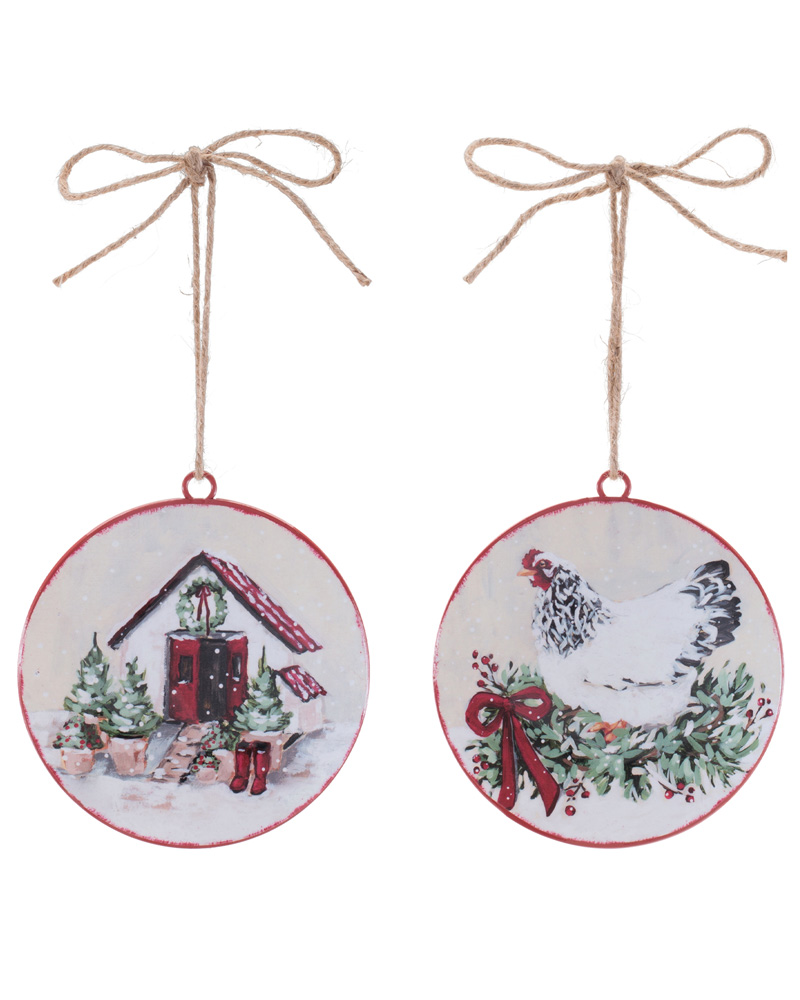 Iron Farm Ornament 6"