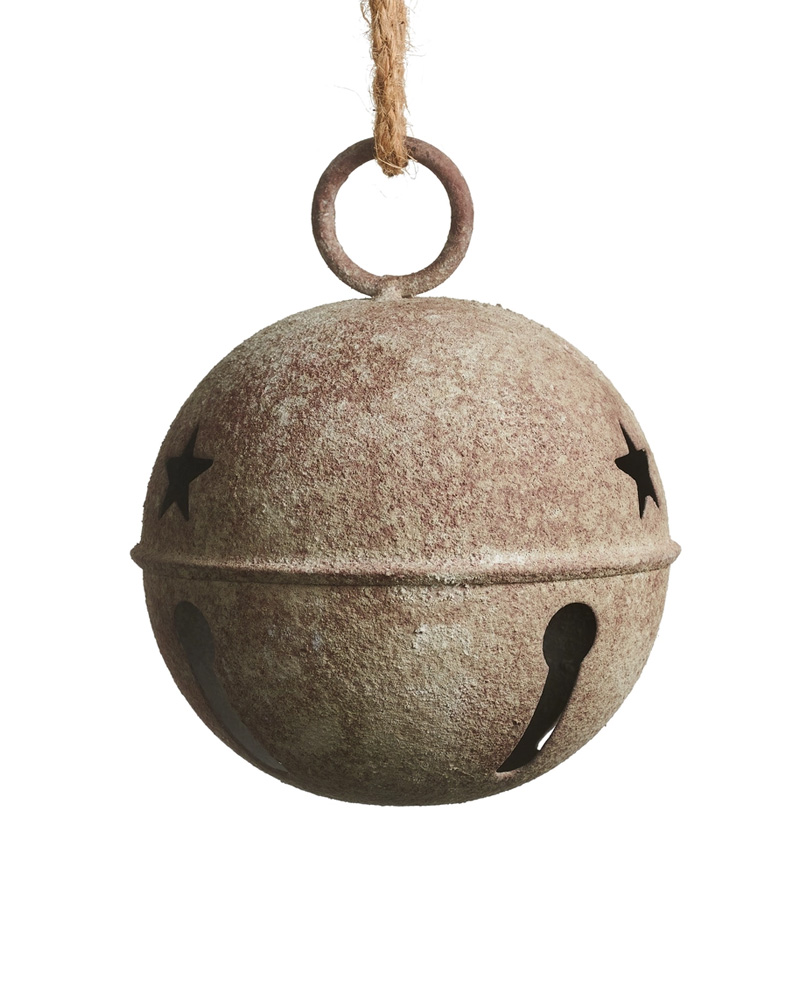Rustic Jingle Bell Ornament 5"