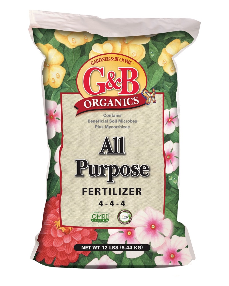 G&B Organics All Purpose Fertilizer (4-4-4) 12 lbs.