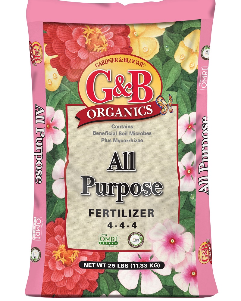 G&B Organics All Purpose Fertilizer (4-4-4)  25 lbs.