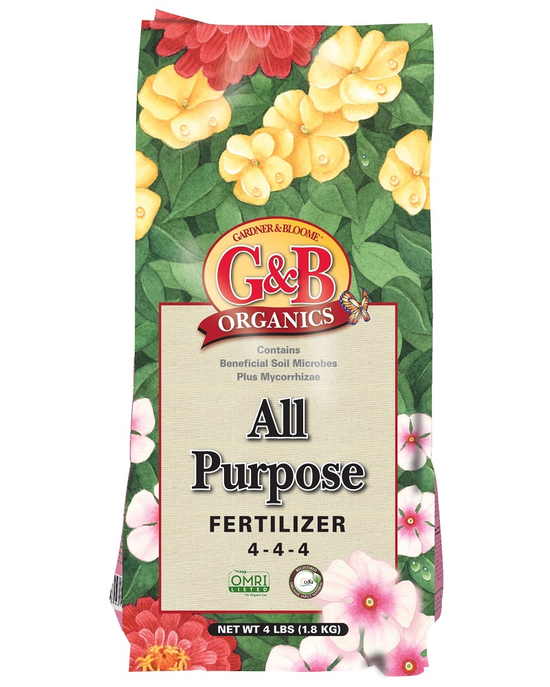G&B Organics All Purpose Fertilizer (4-4-4) 4lbs.