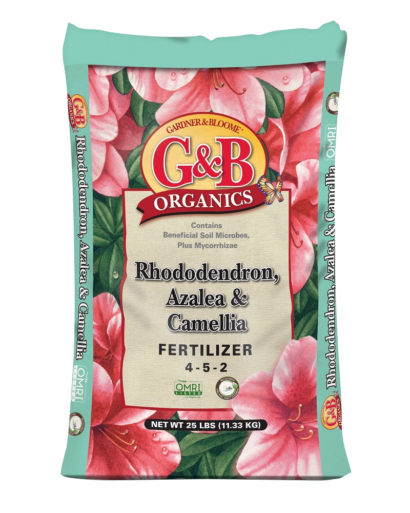 G&B Organics Rhododendron, Azalea & Camellia fertilizer (4-5-2) 25 lbs.