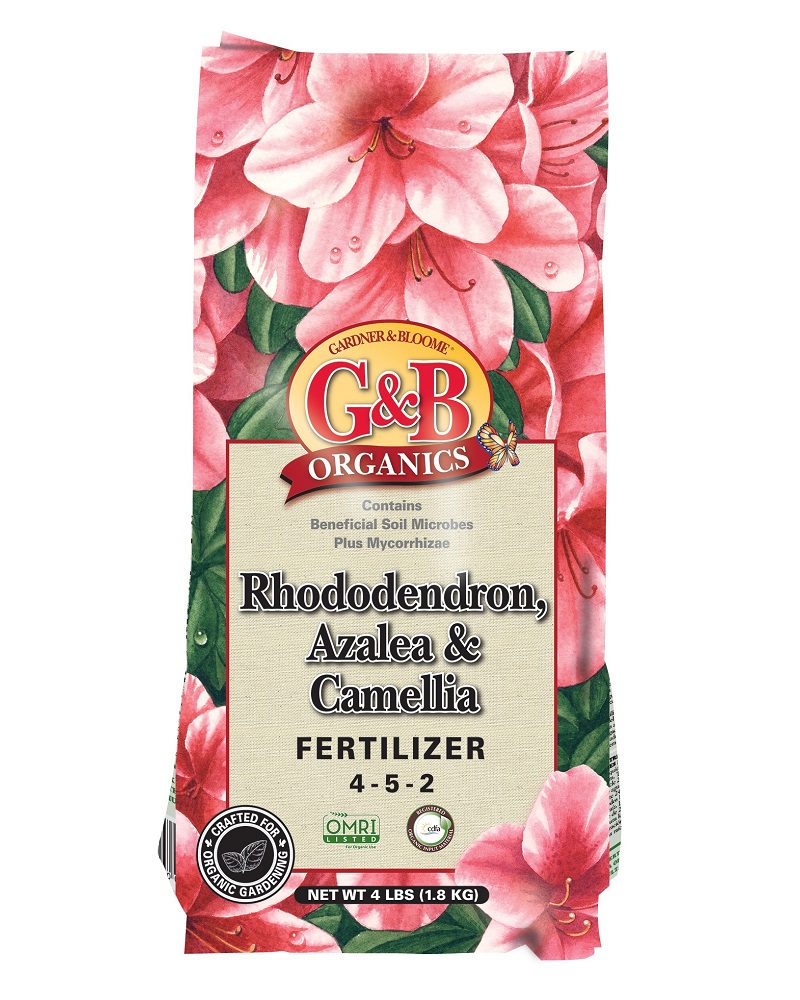 G&B Organics Rhododendron, Azalea & Camellia fertilizer (4-5-2) 4lbs.