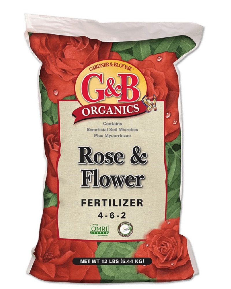 G&B Organics Rose & Flower Fertilizer (4-6-2) 12 lbs.