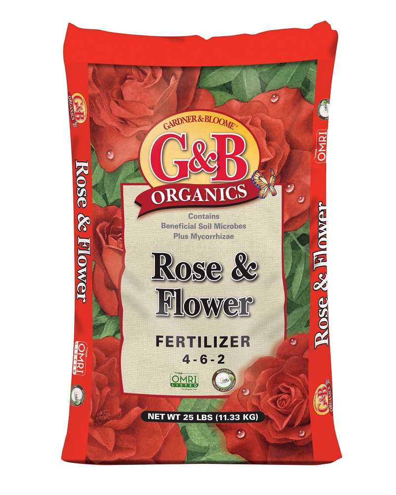G&B Organics Rose & Flower Fertilizer (4-6-2) 25lbs