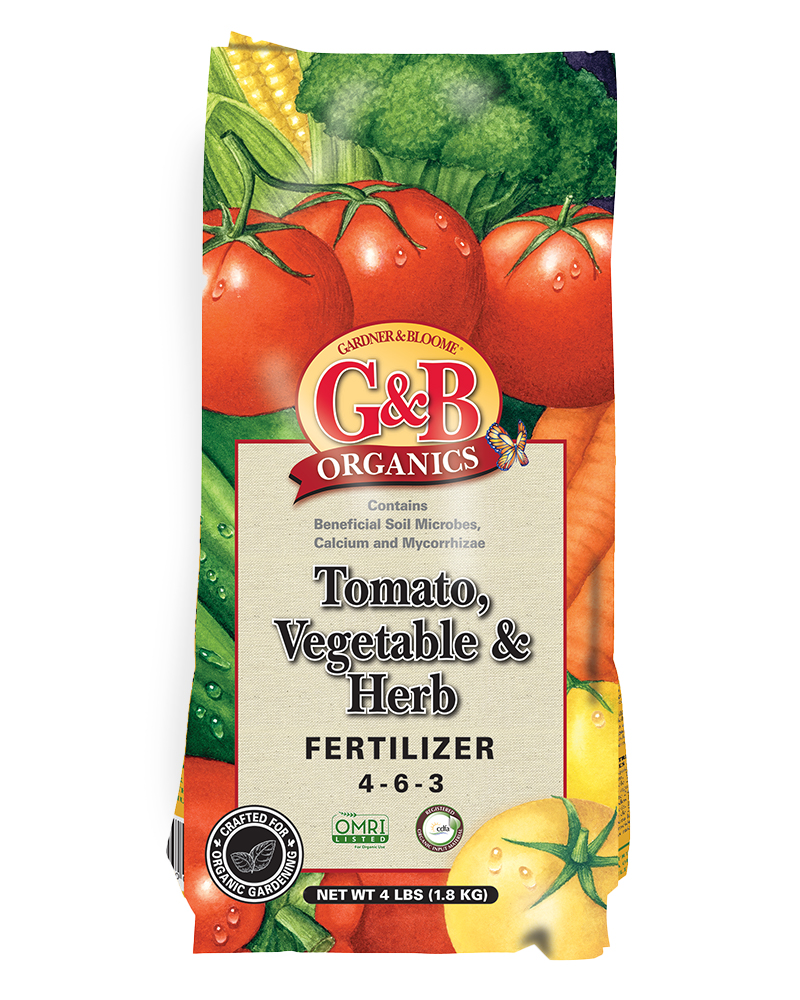 G&B Organics Tomato, Vegetable & Herb Fertilizer (4-6-3) 4 lbs.