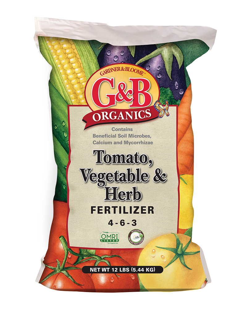 G&B Organics Tomato, Vegetable & Herb Fertilizer (4-6-3) 12lbs.