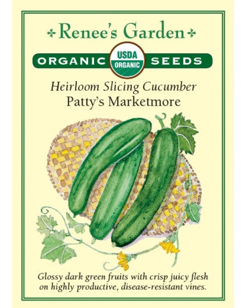 Cucumber Patty's Marketmore Organic Seeds